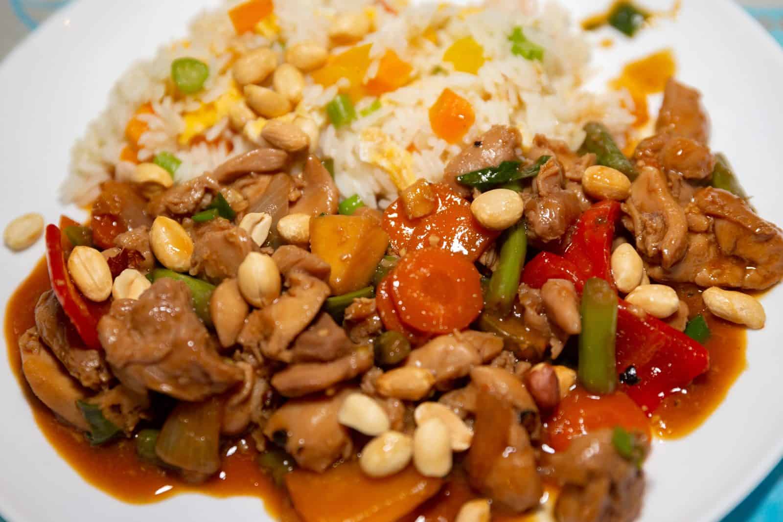 Thai peanut chicken stir fry