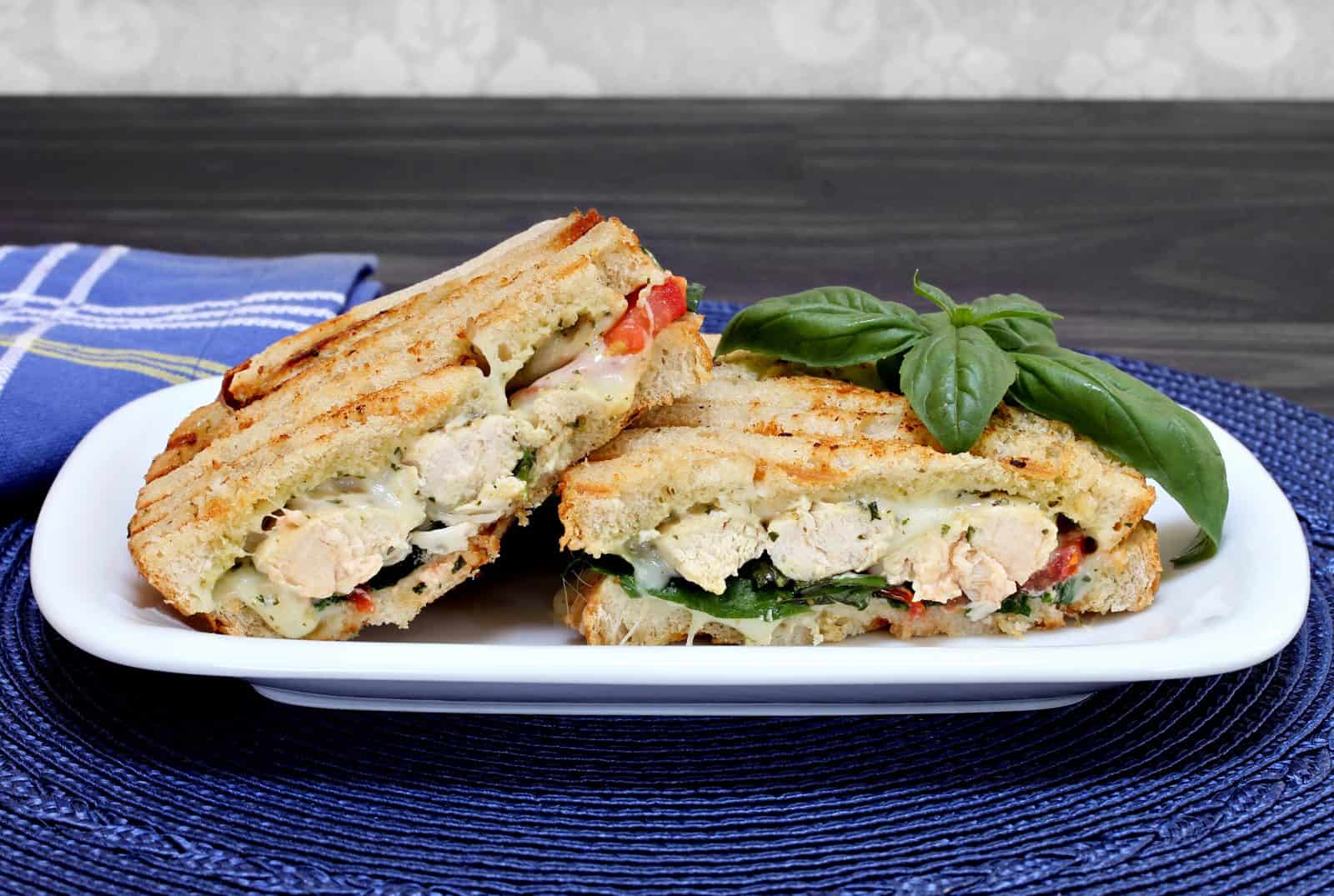 Pesto chicken panini