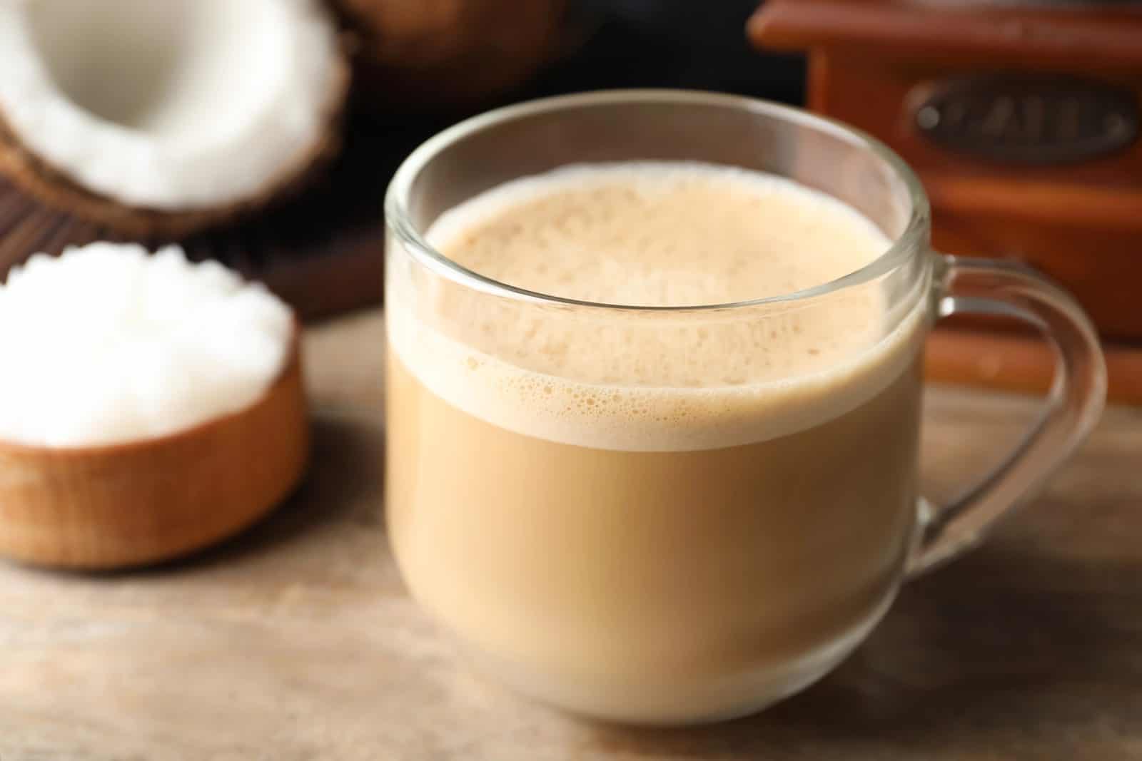 Toasted coconut latte