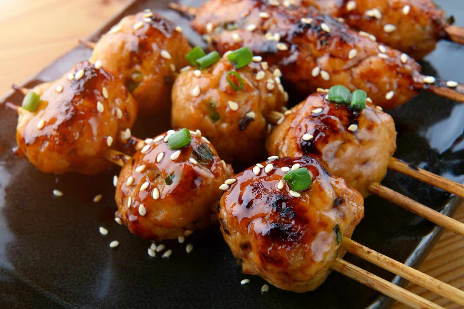 Honey sesame meatball