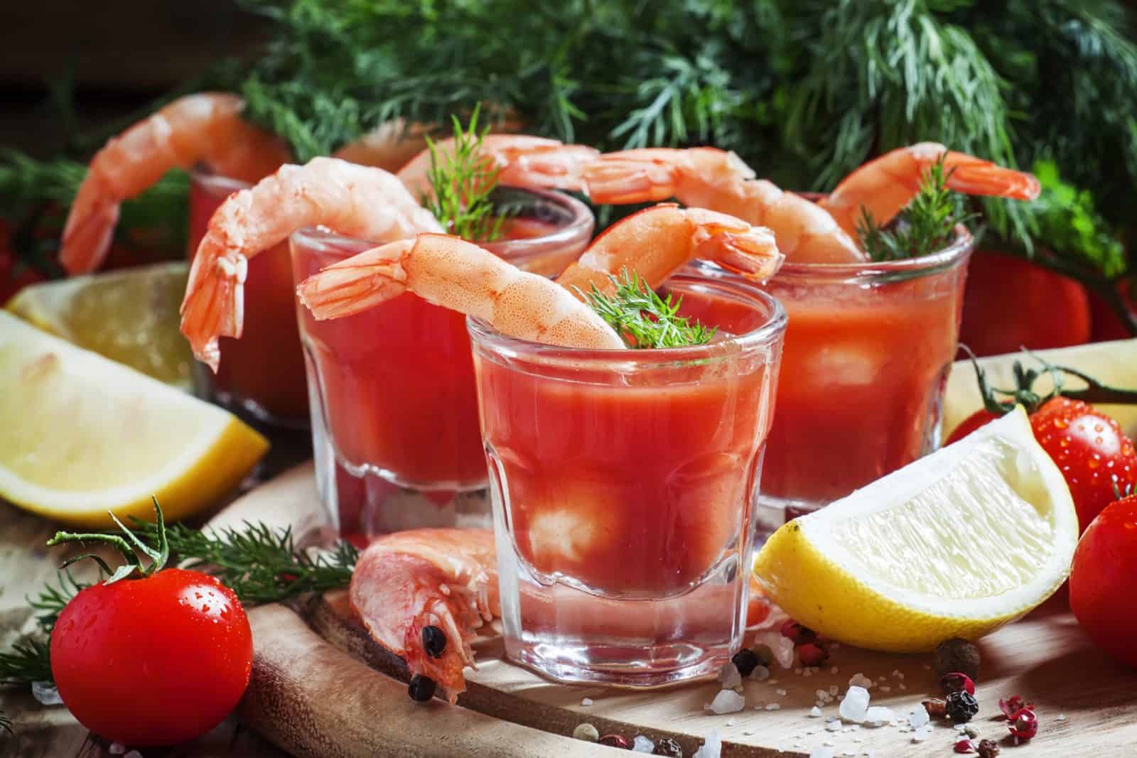 Sweet chili shrimp cocktail