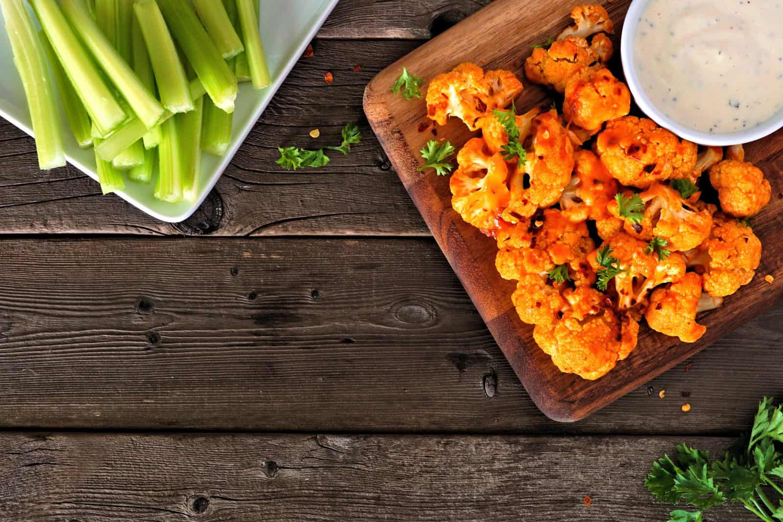 Buffalo cauliflower tender