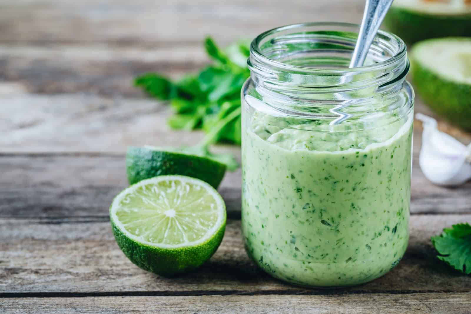 Avocado cilantro lime dressing