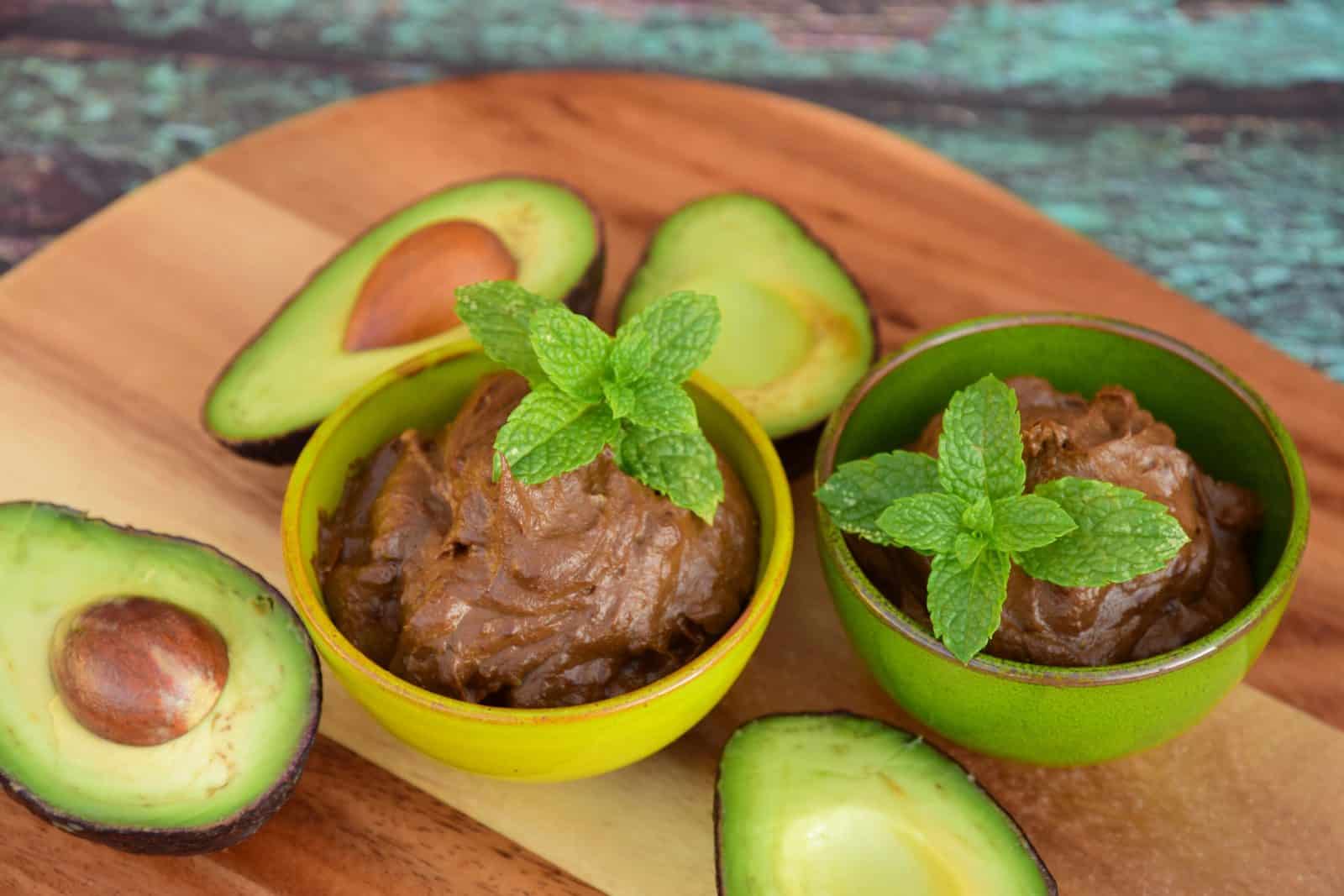 Chocolate avocado pudding
