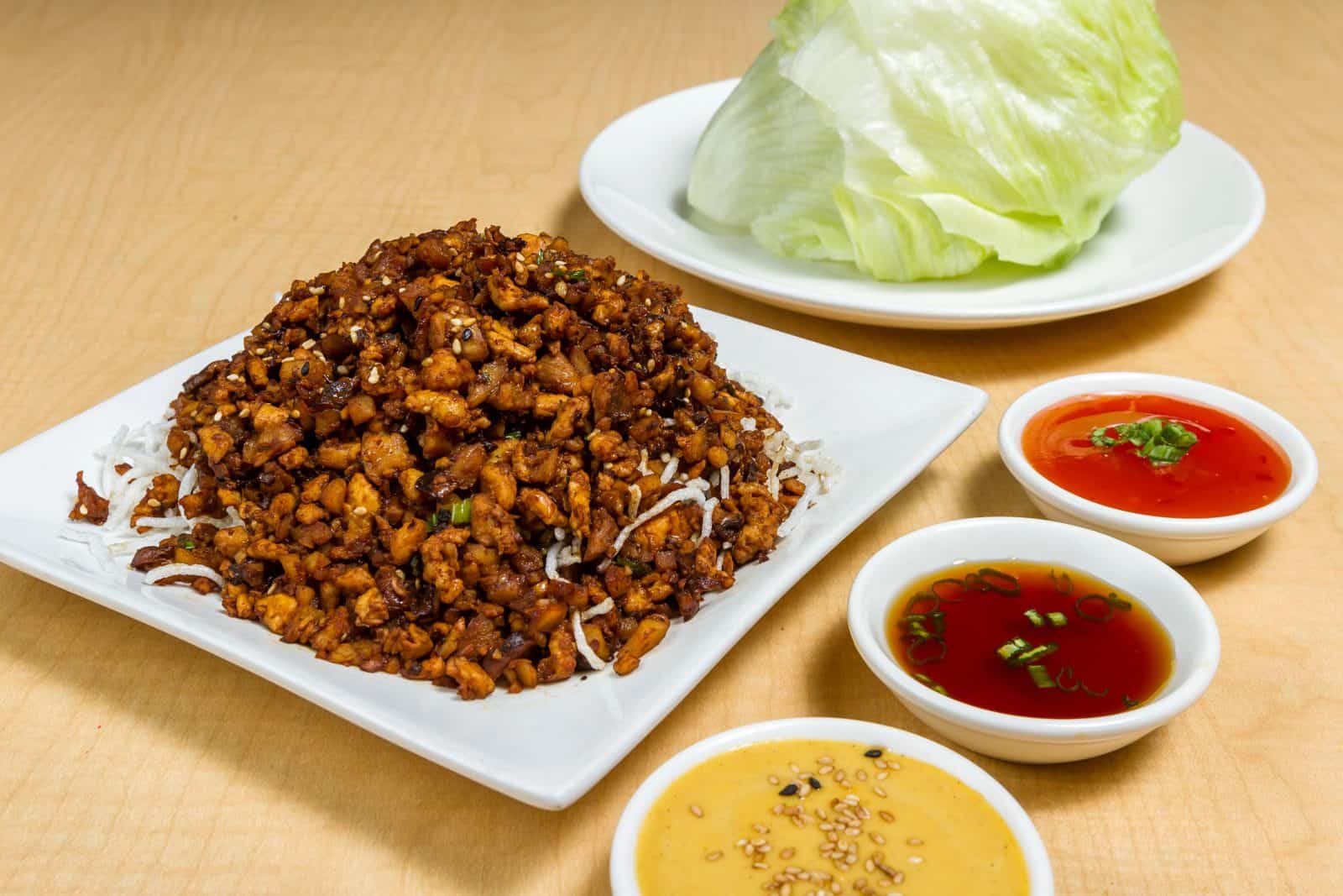 25 Quick and Easy Minced Chicken Recipes 6 Minced chicken lettuce wrap