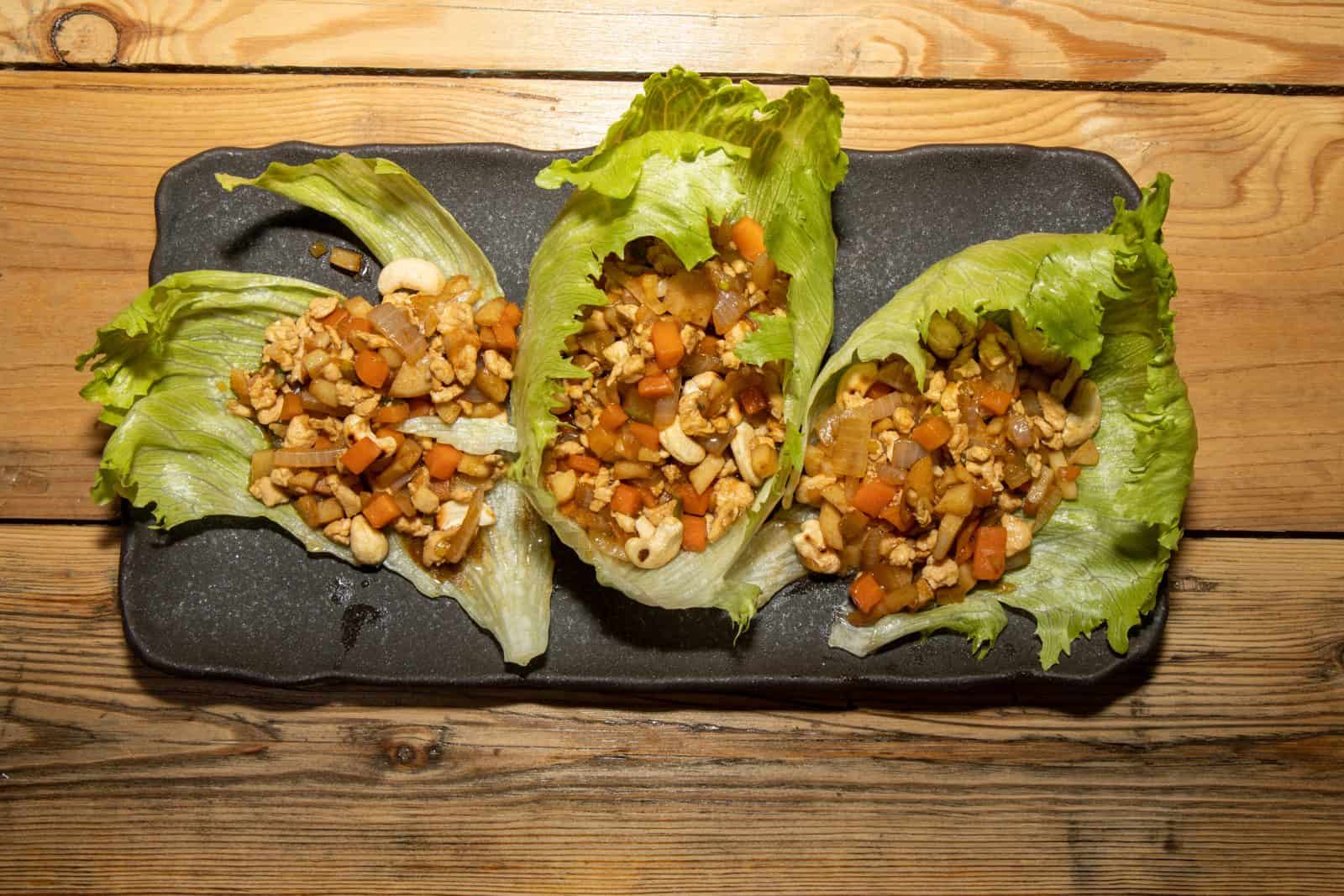 25 Quick and Easy Minced Chicken Recipes 30 Five spice minced chicken lettuce cup