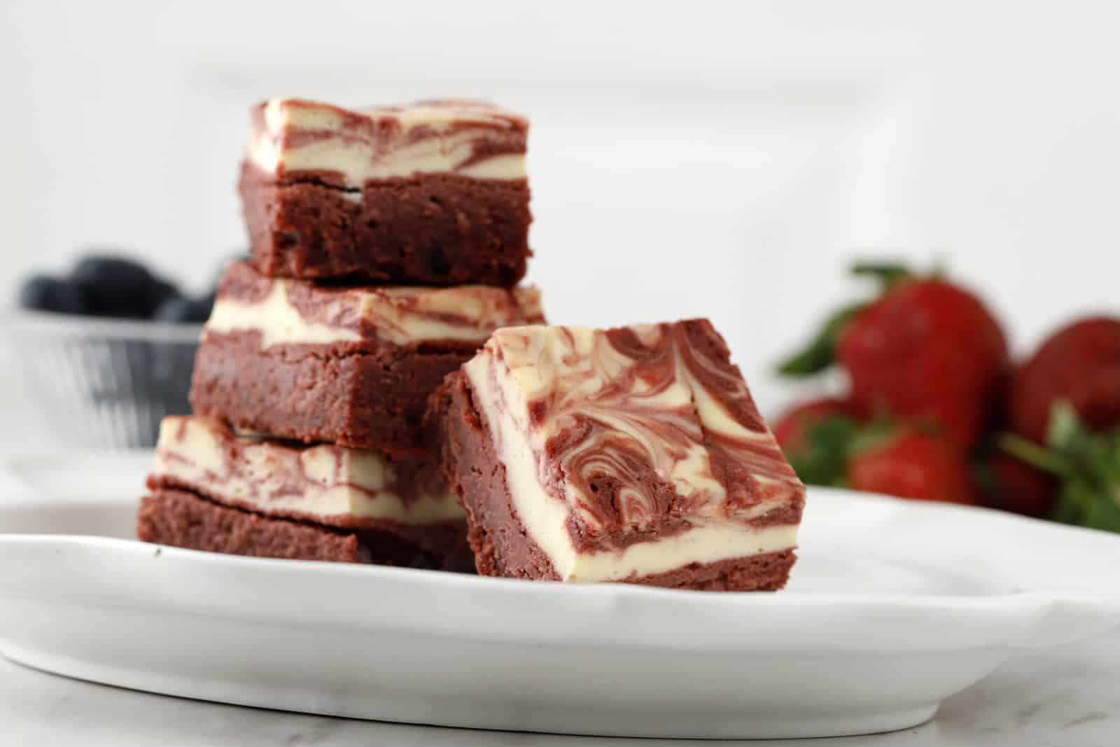 Red velvet cheesecake brownie