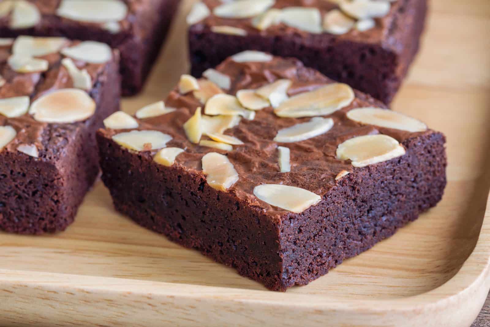 Coconut almond bliss brownie