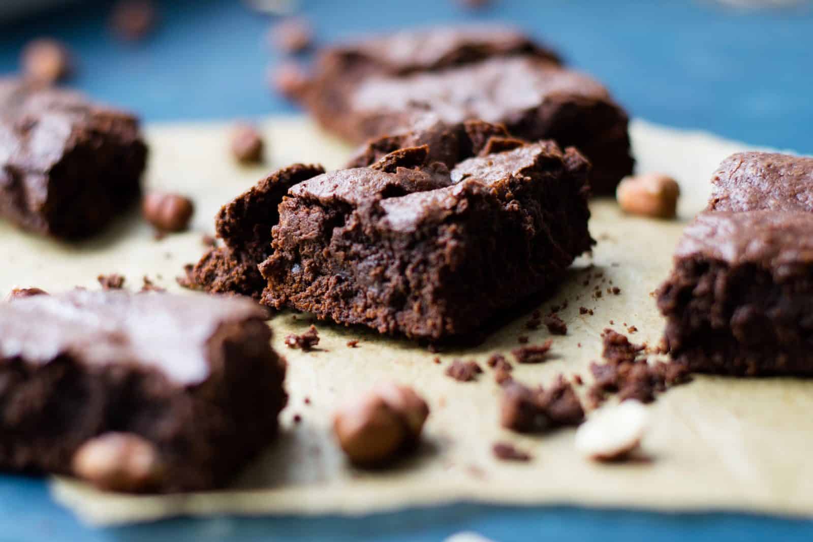 Dark chocolate sea salt brownie