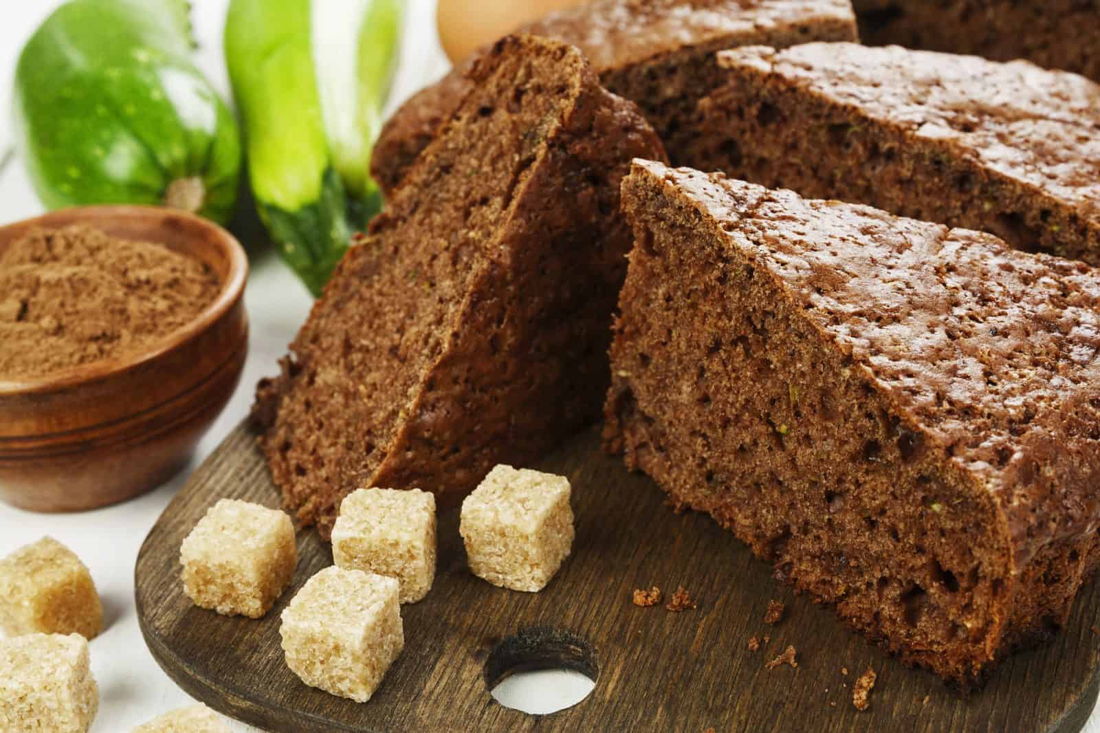 Zucchini infused brownie