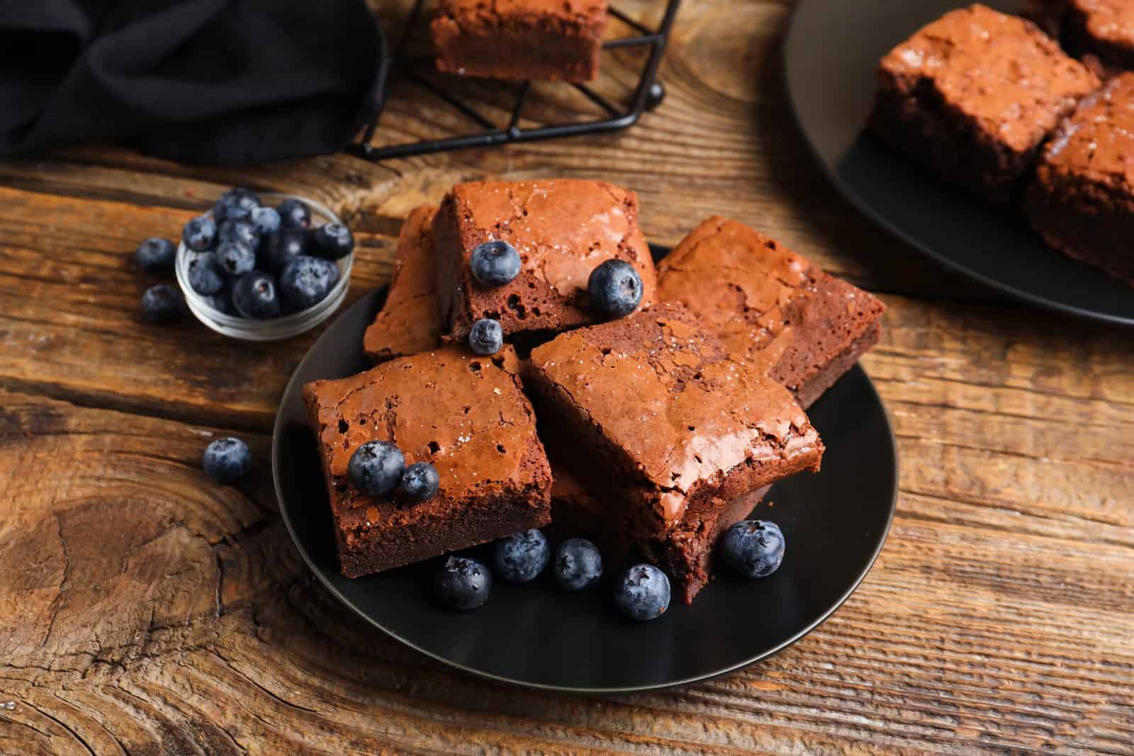 Blueberry cheesecake brownie