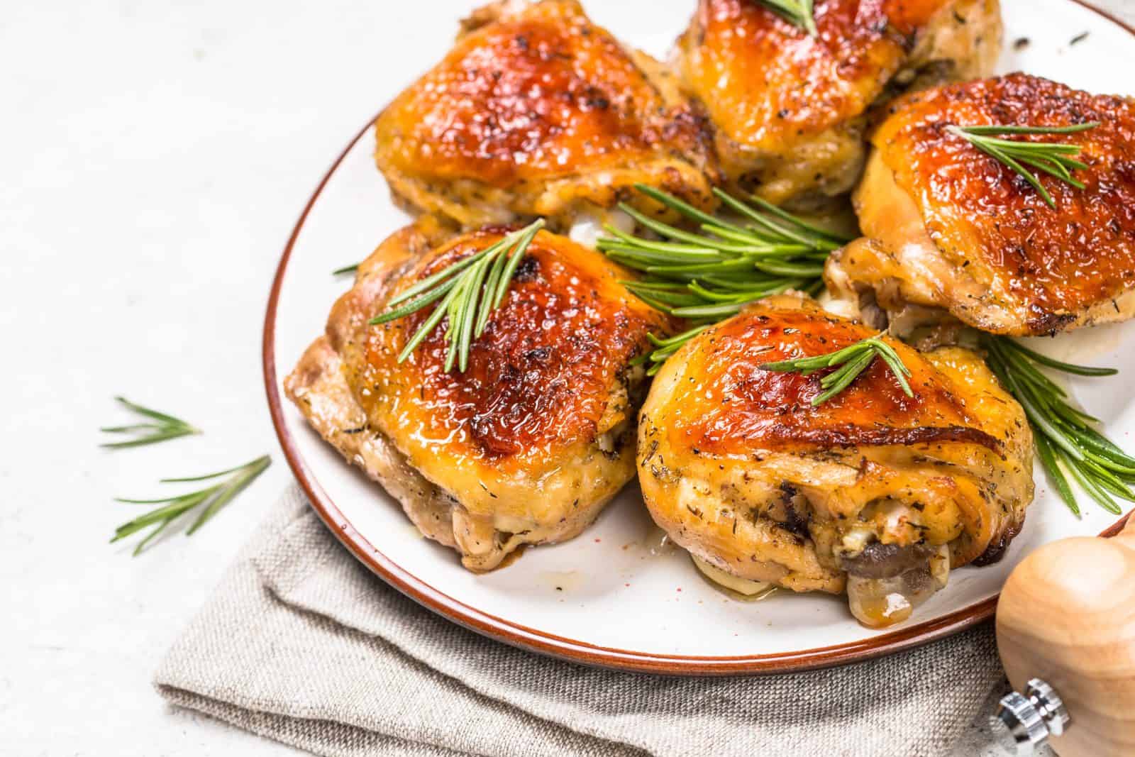 Spiced orange and rosemary glazed thigh
