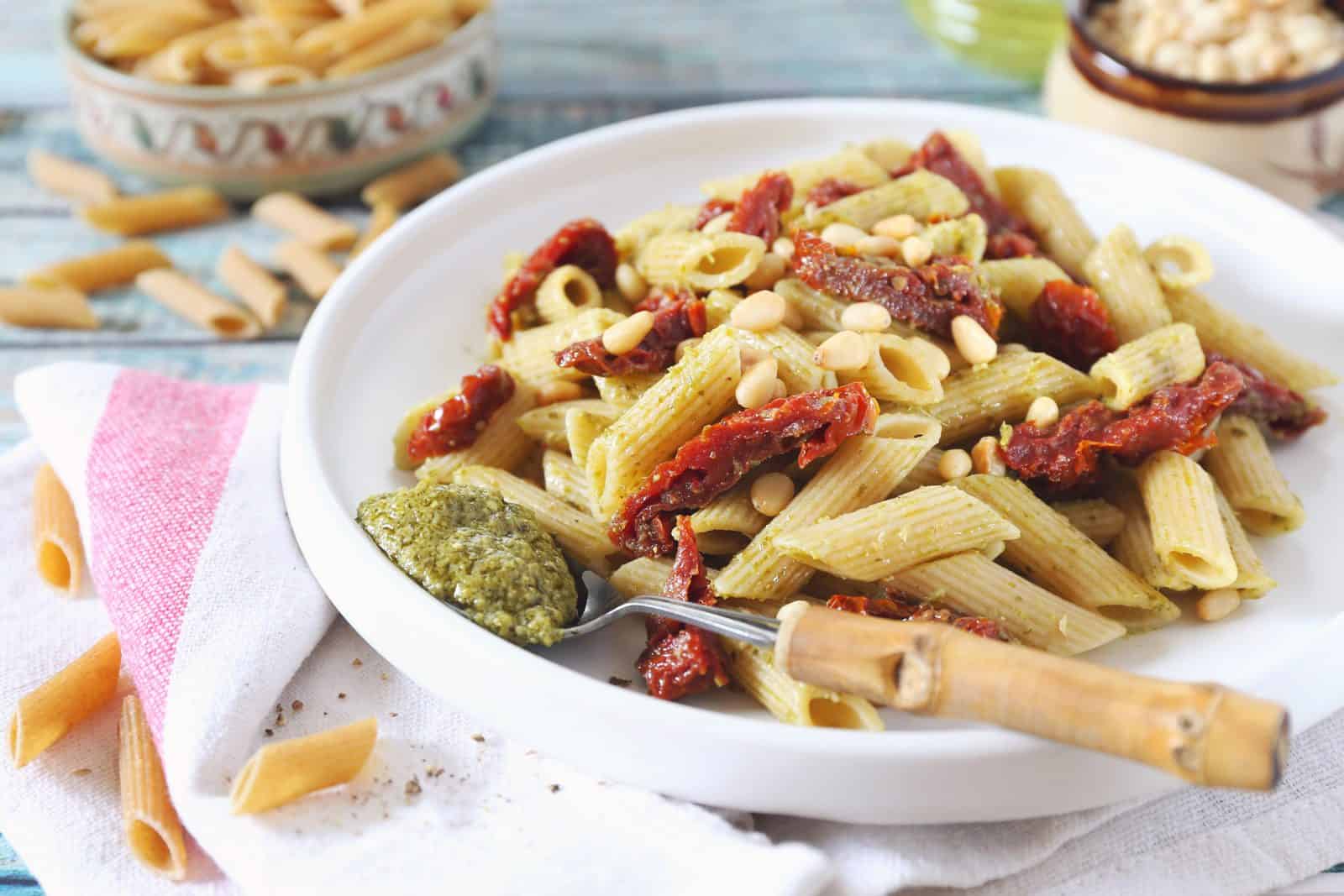 17 Camping Meals You Can Prep Ahead and Heat Over a Single-Burner Stove 8 Pesto pasta