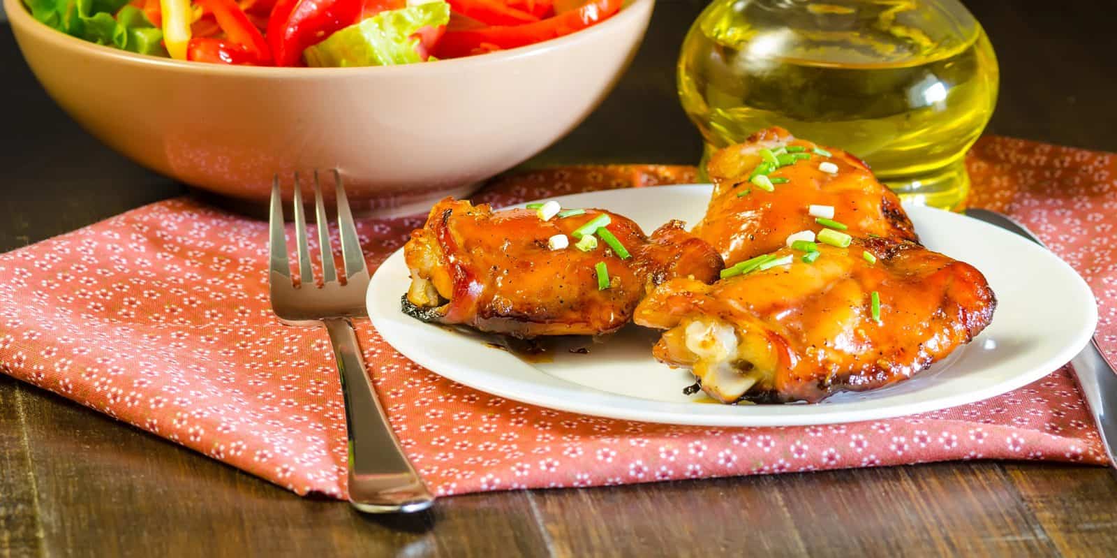 Honey soy sticky chicken thigh