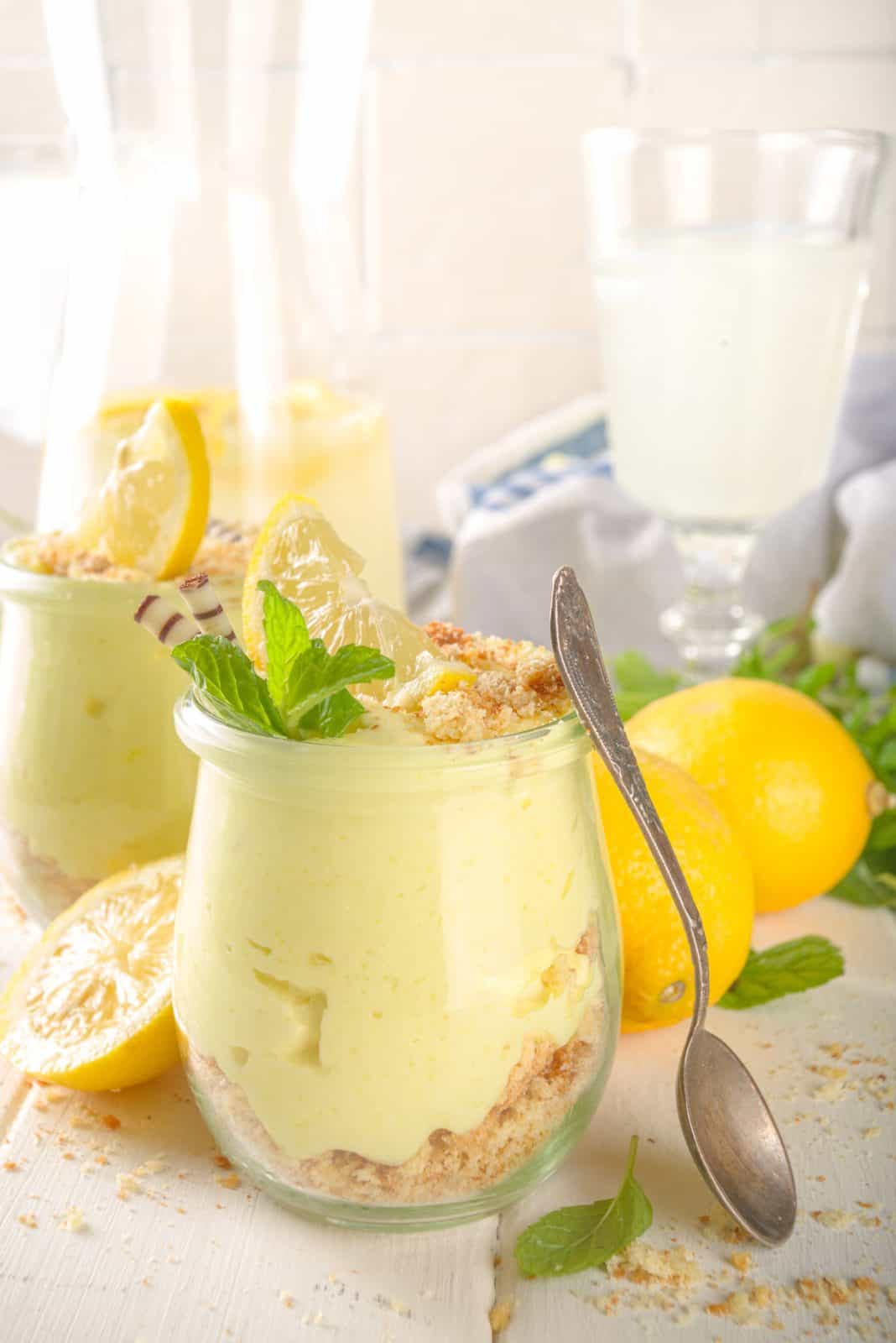 Summer Desserts That Hold Up in the Heat 4 Lemon cheesecake jar