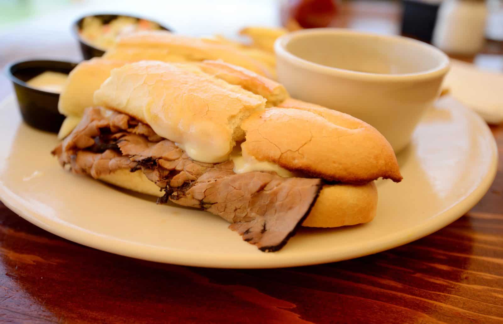 French dip beef sandwich