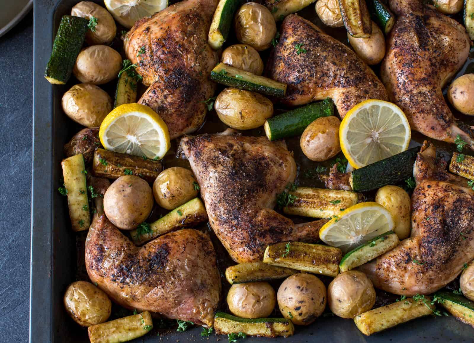 Lemon herb chicken thigh