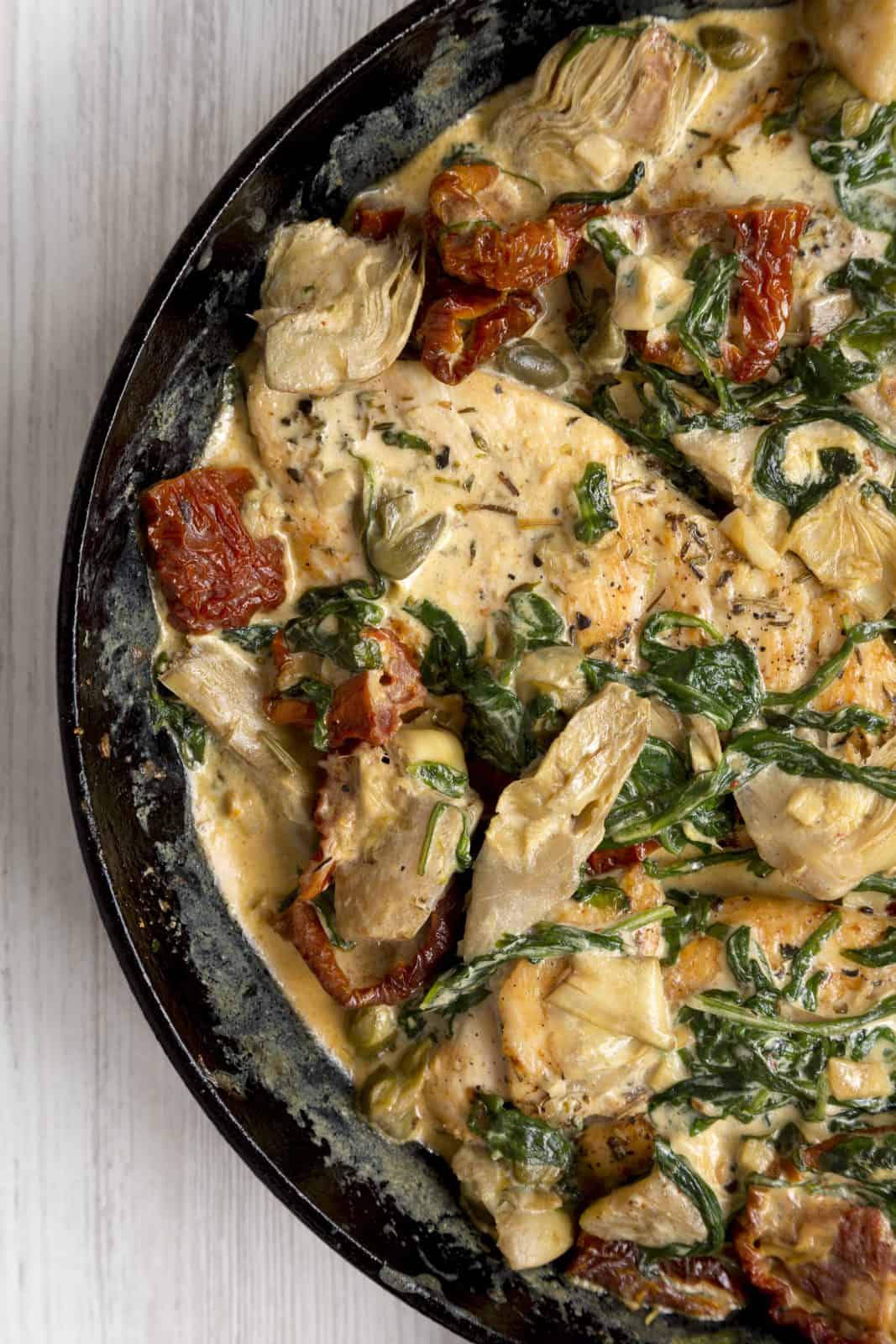 Dijon and spinach chicken thigh