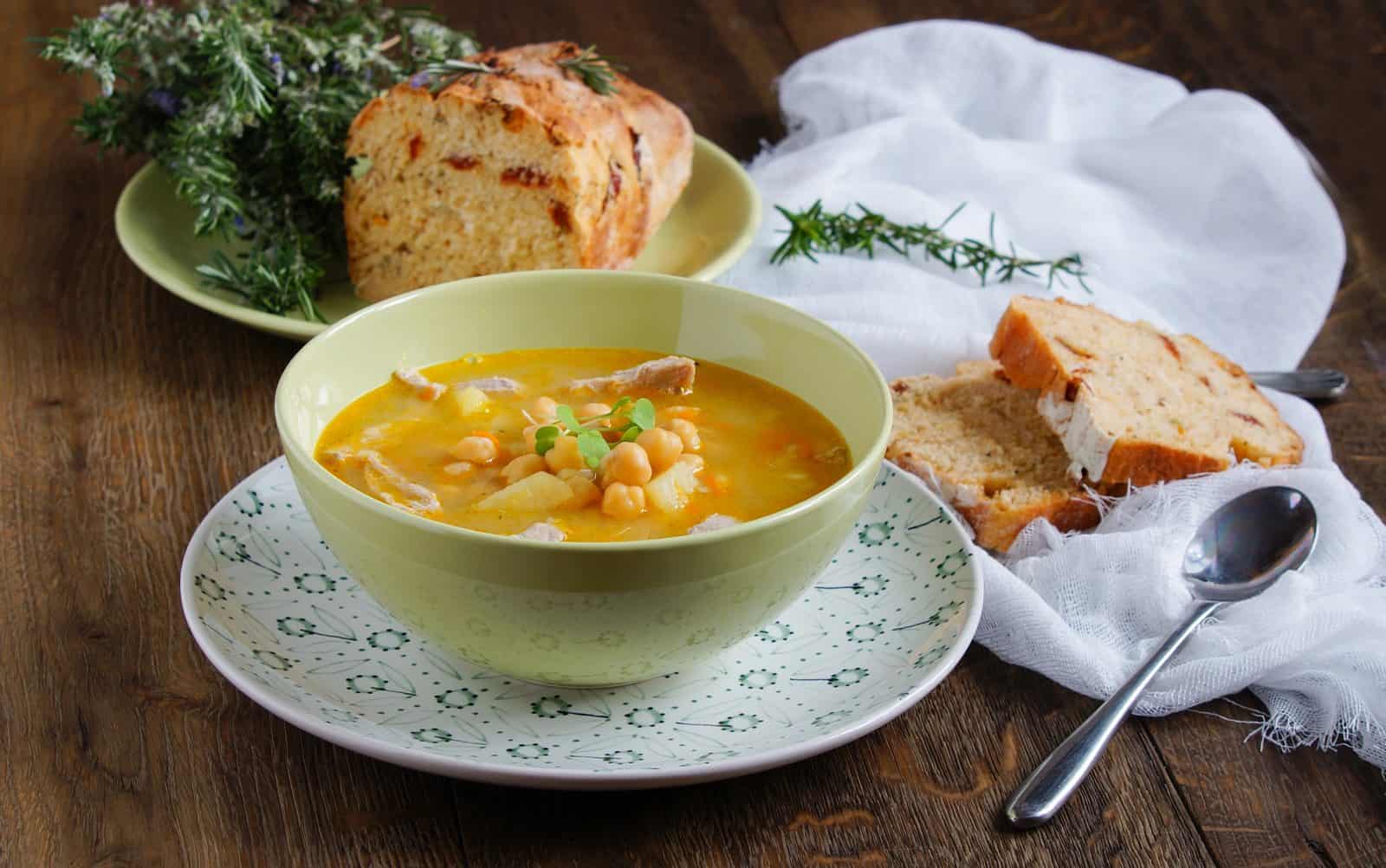 31 Cozy Healthy Soup Recipes for Winter 24 Saffron and chickpea moroccan soup