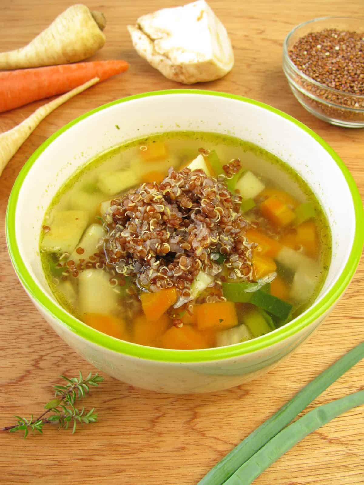 31 Cozy Healthy Soup Recipes for Winter 26 Spiced quinoa and vegetable soup