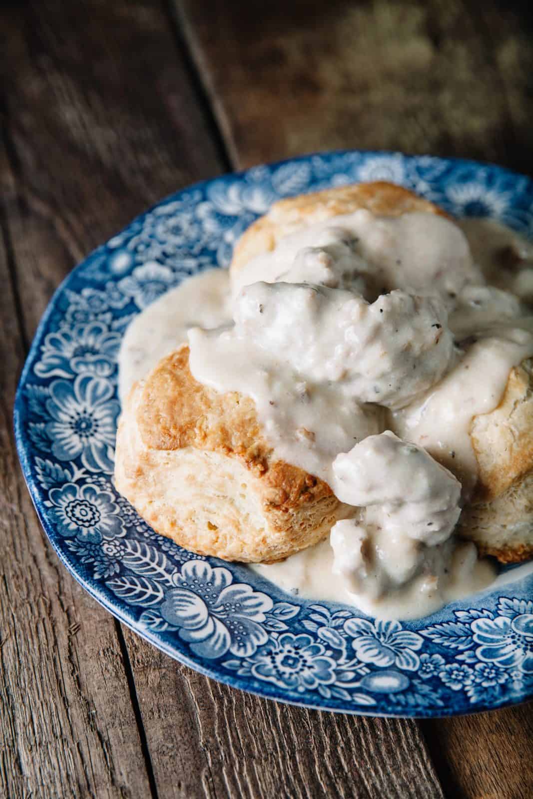 Turkey sausage and gravy casserole