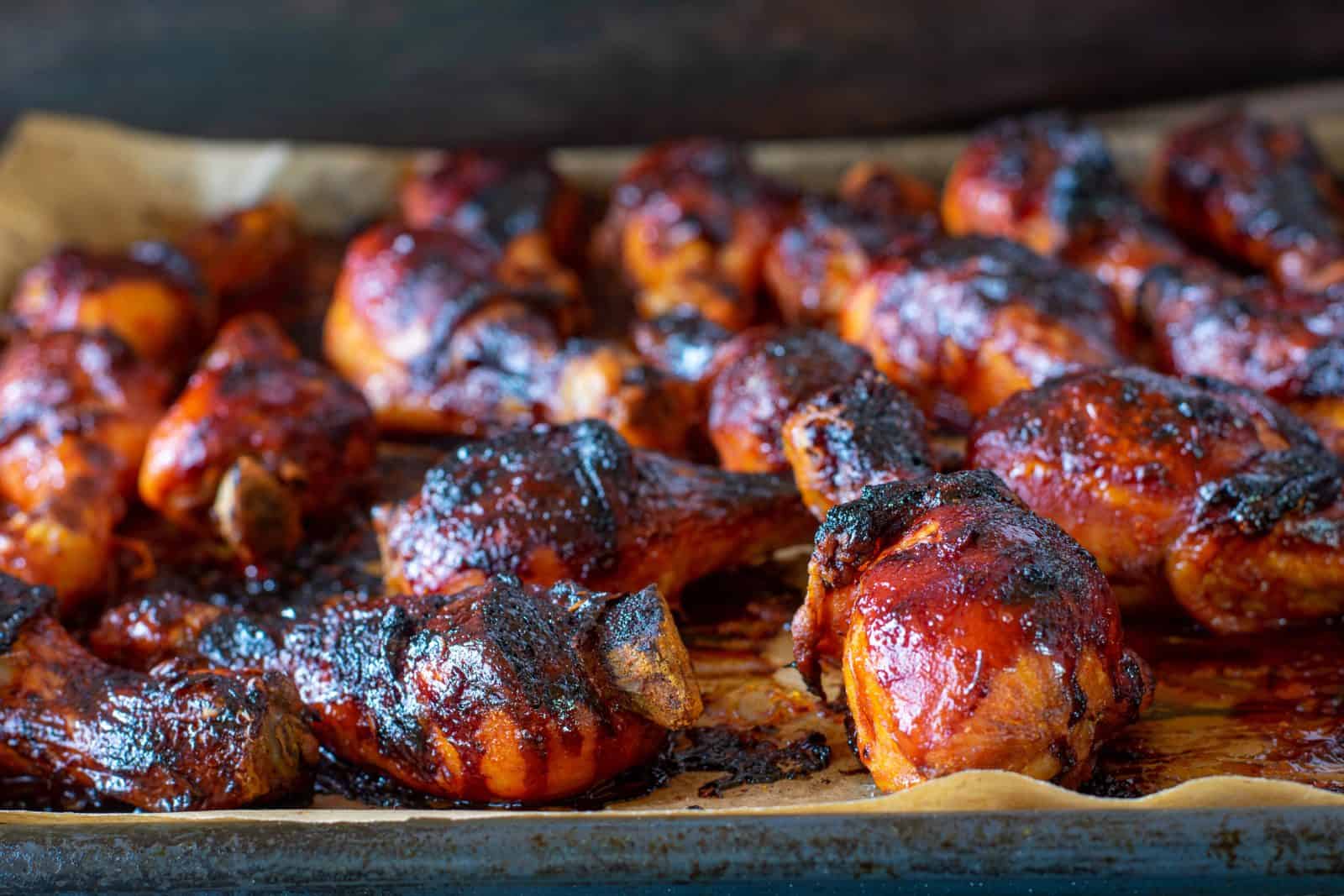 Kid-Friendly Chicken Dinners Adults Still Want to Eat 20 Maple-Dijon Chicken Drumsticks on a plate