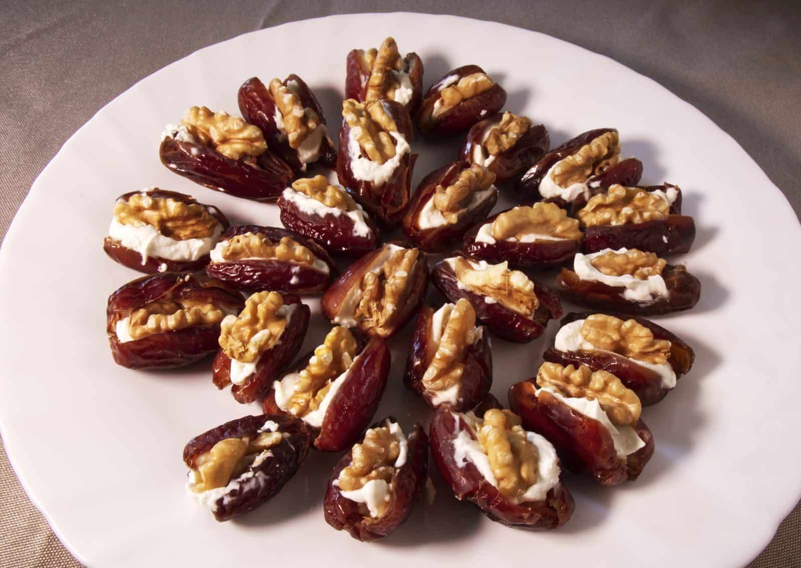 Feta stuffed date