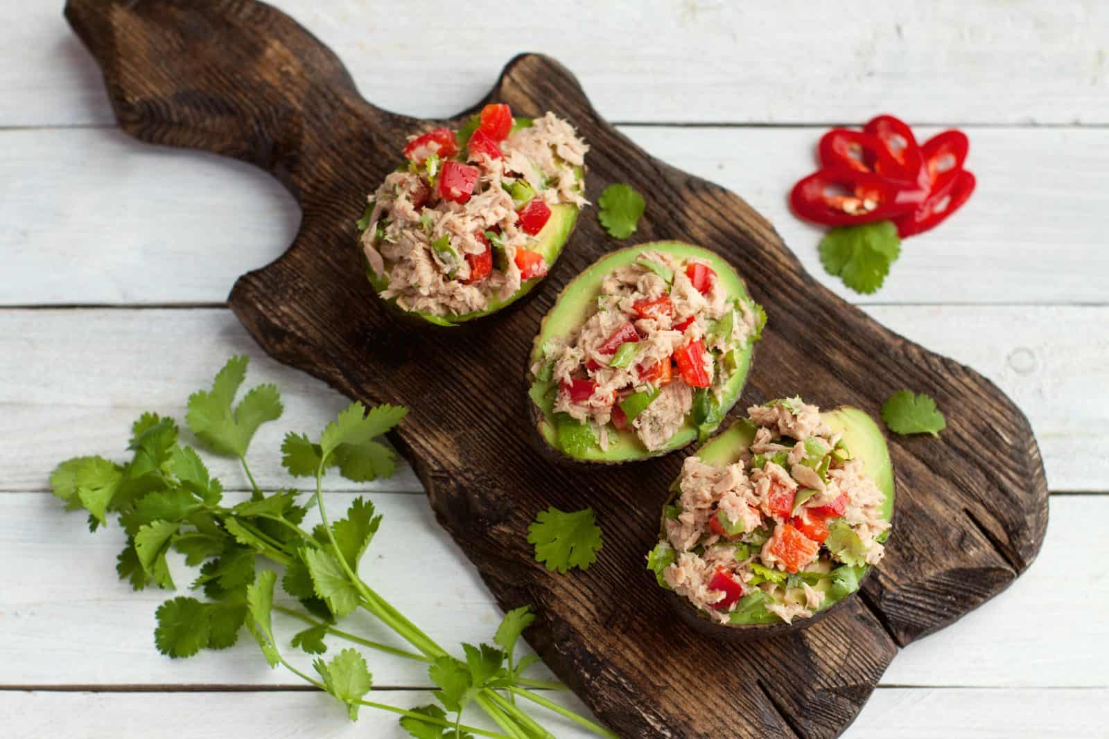 18 High-Protein Appetizers for Athletes 41 Tuna stuffed avocado