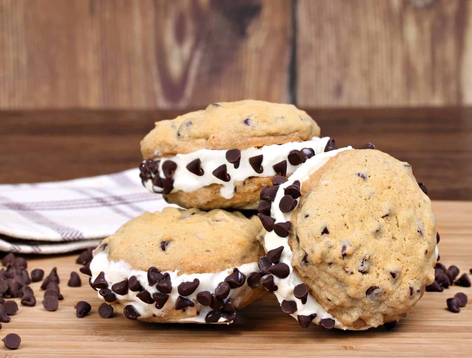 Cookie butter ice cream sandwich