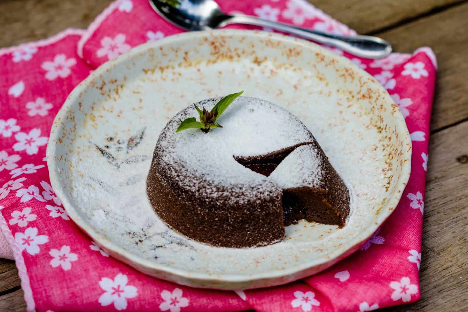 Cookie butter lava cake