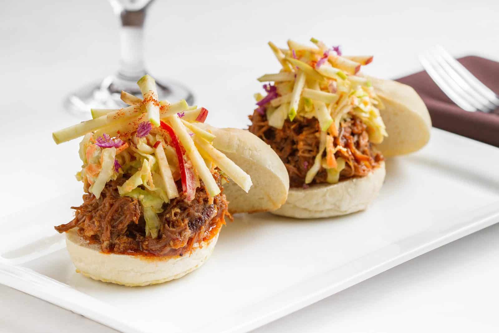 Barbecue pulled pork slider