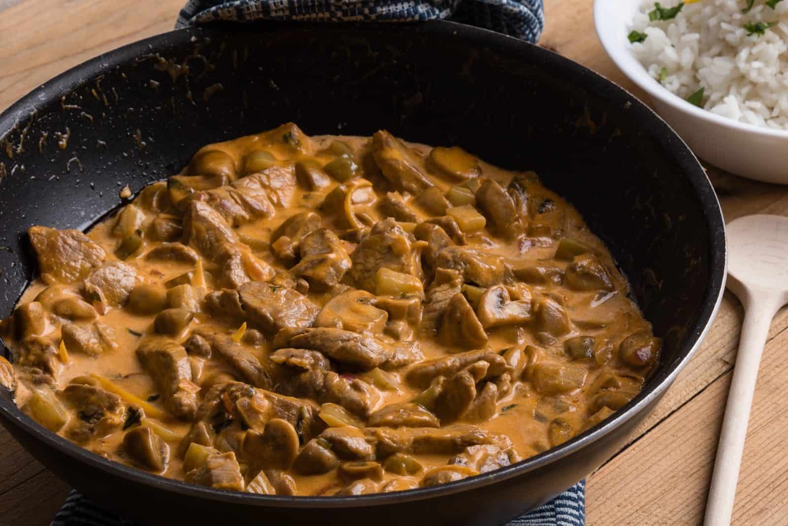 Beef stroganoff