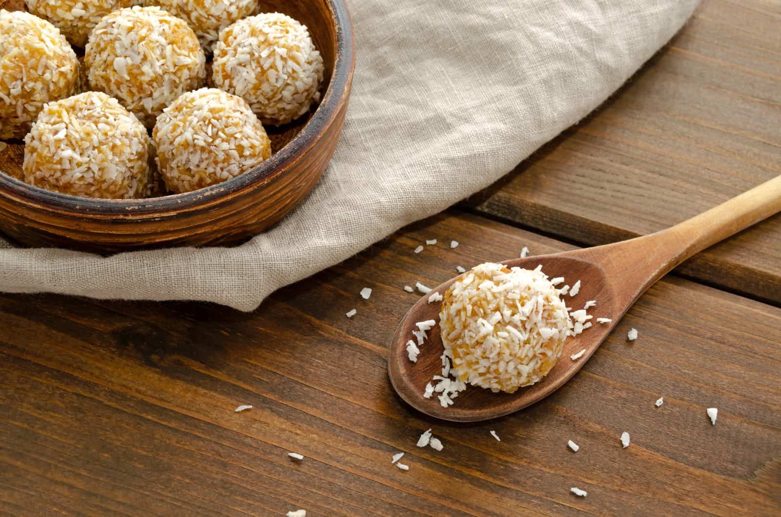 No-Bake Energy Balls on a plate
