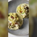 Italian Breakfast Tacos with Sun-Dried Tomatoes and Mozzarella
