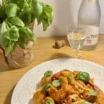 Coconut Cream and Seafood Linguine With Lychee Sparkling Wine