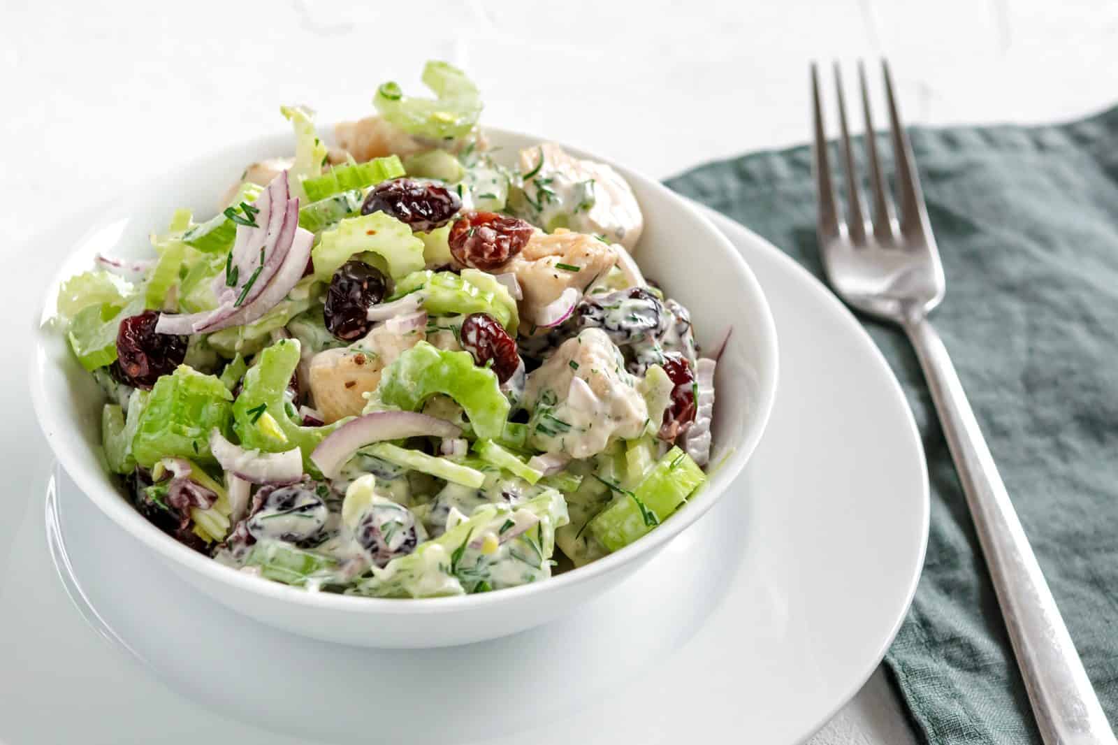 Healthy 20-Minute Recipes for Busy Weeknights 60 Greek Yogurt Chicken Salad on a plate