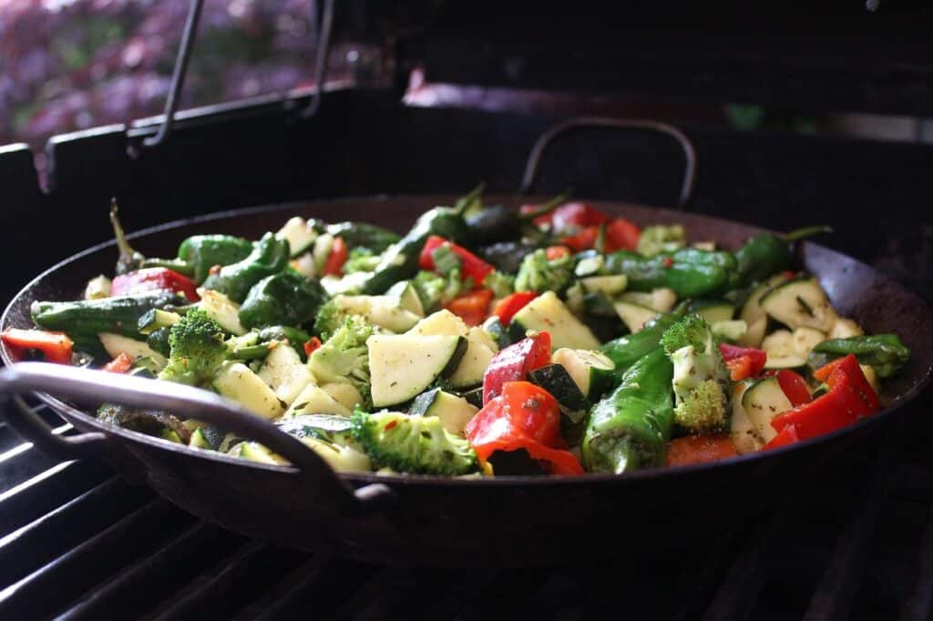 Smoked Appetizers for BBQ Season 56 Smoky Grilled Vegetable Platter on a plate