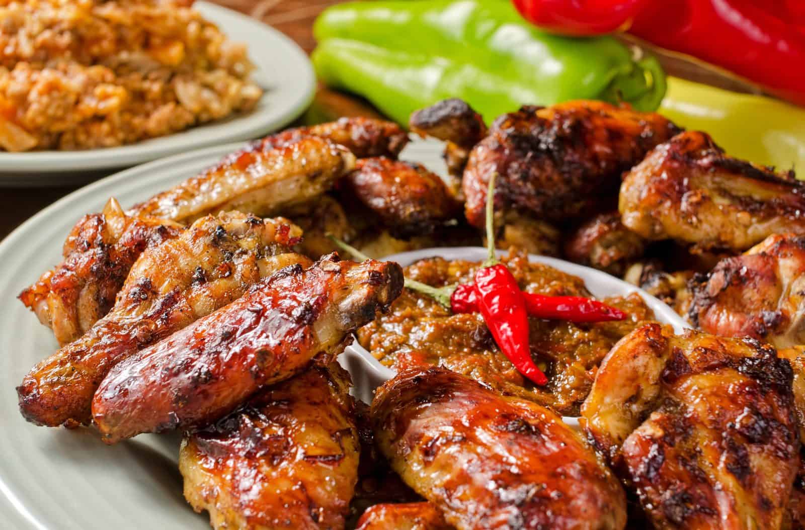 Smoked Appetizers for BBQ Season 38 Hickory Smoked Chicken Wings on a plate