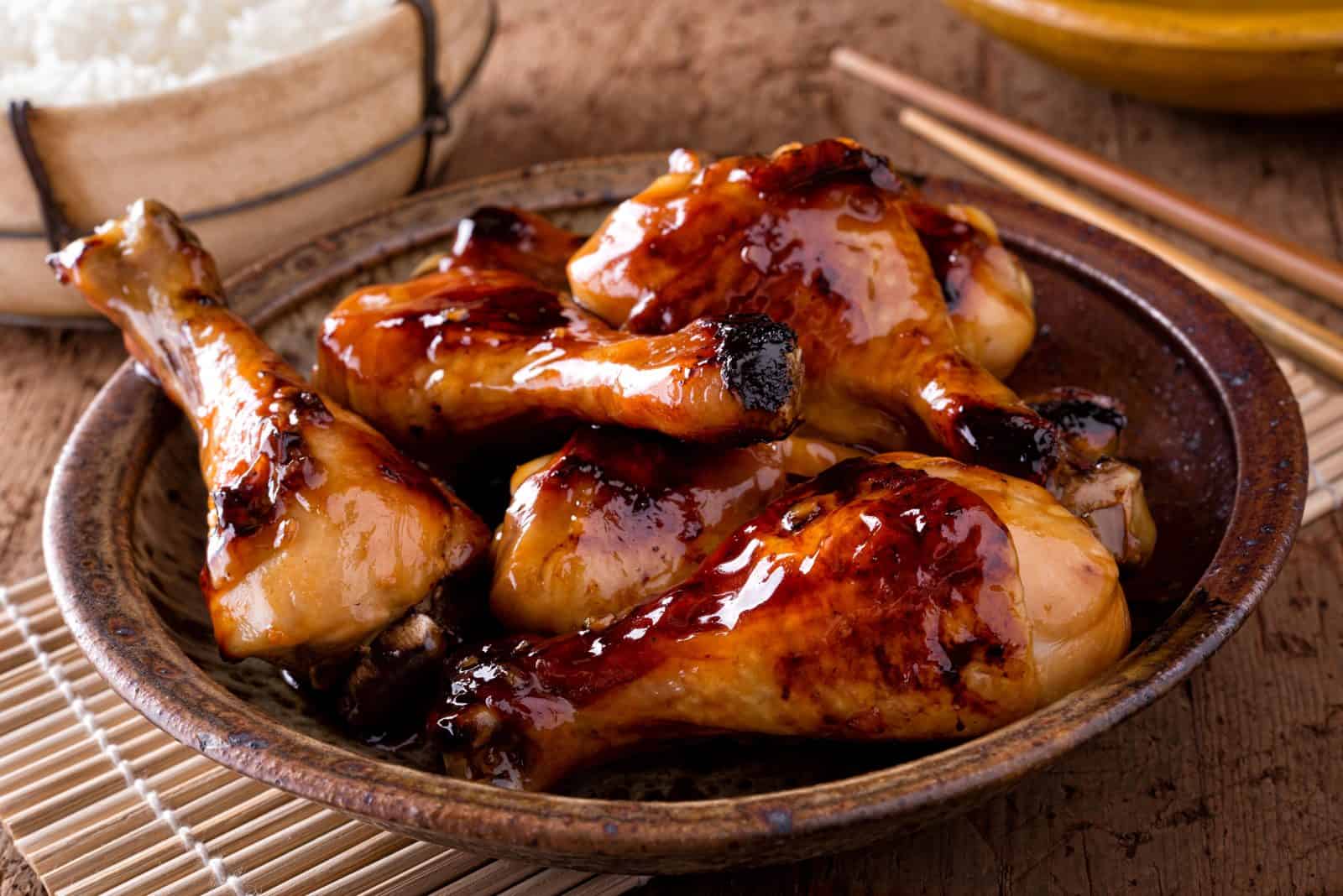 Honey garlic dump chicken