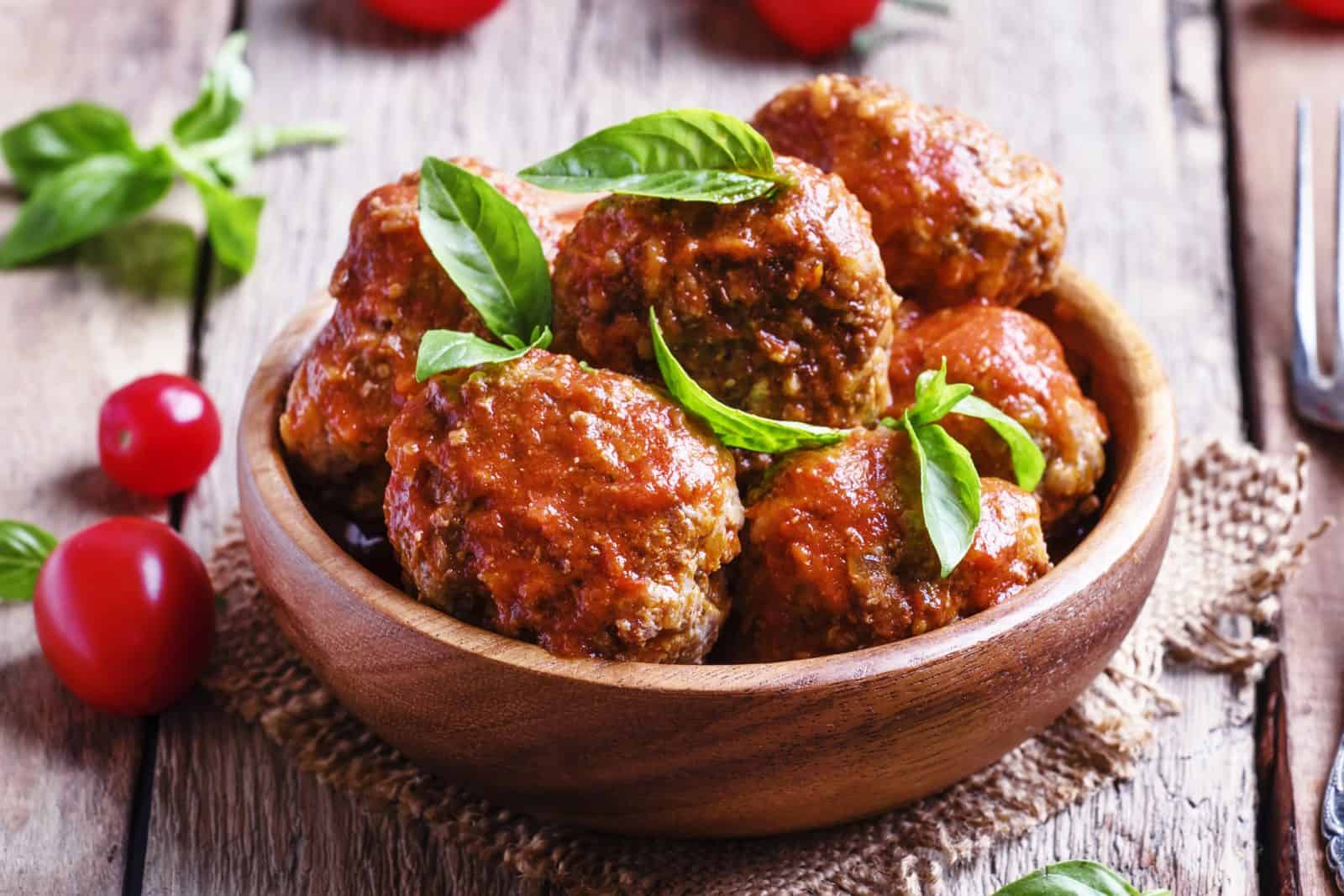 Italian dump meatball dinner