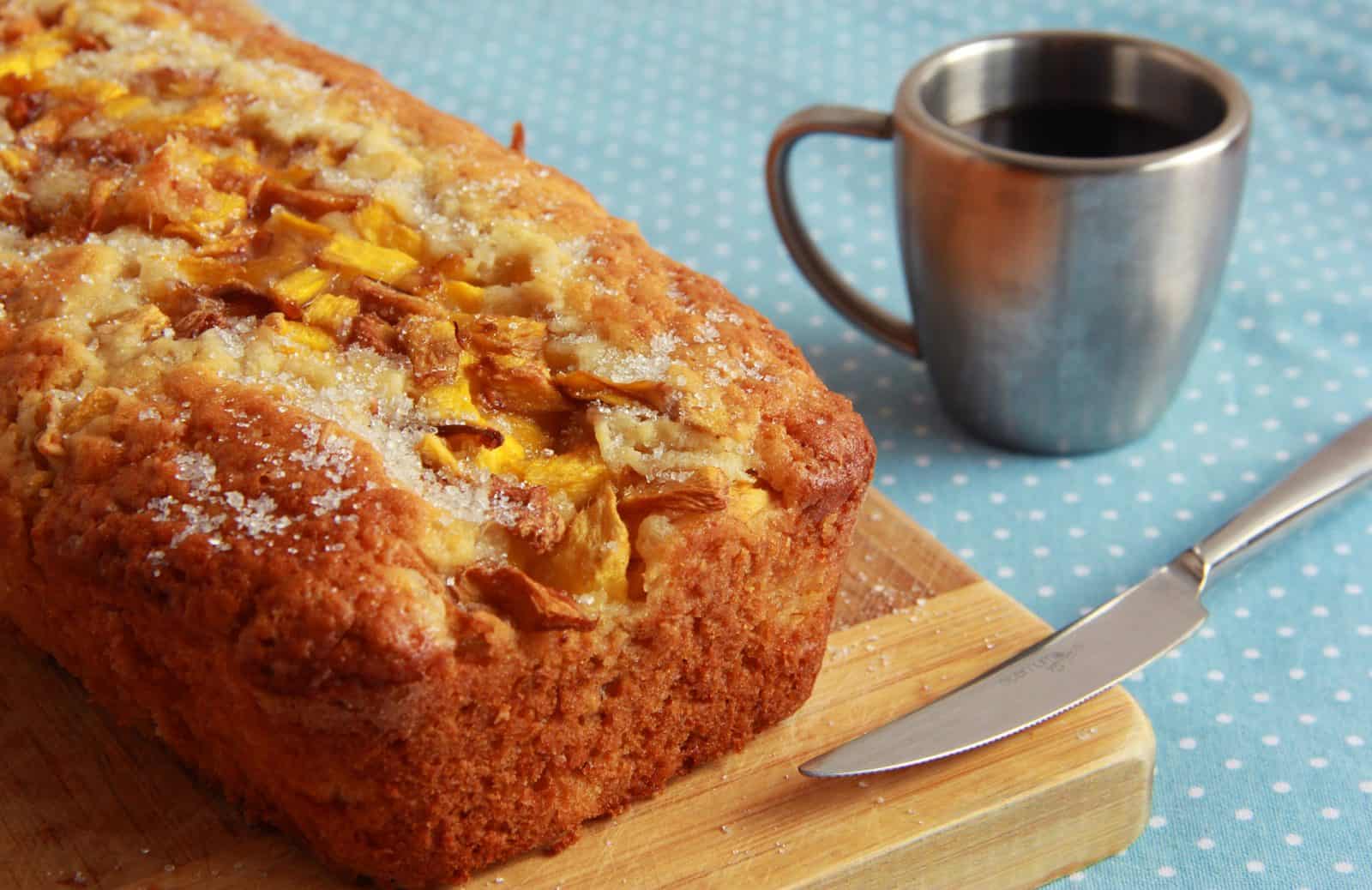 Mango Bread on a plate