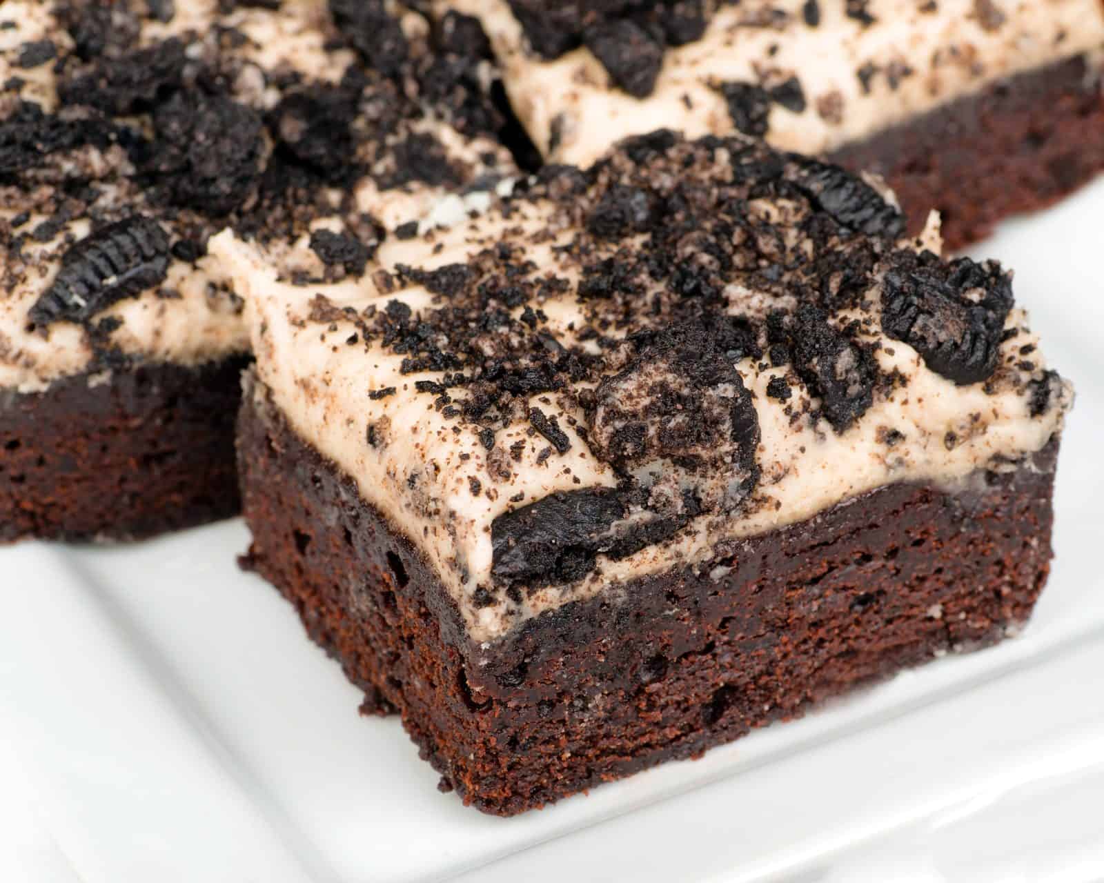 Oreo Brownie Cookies on a plate