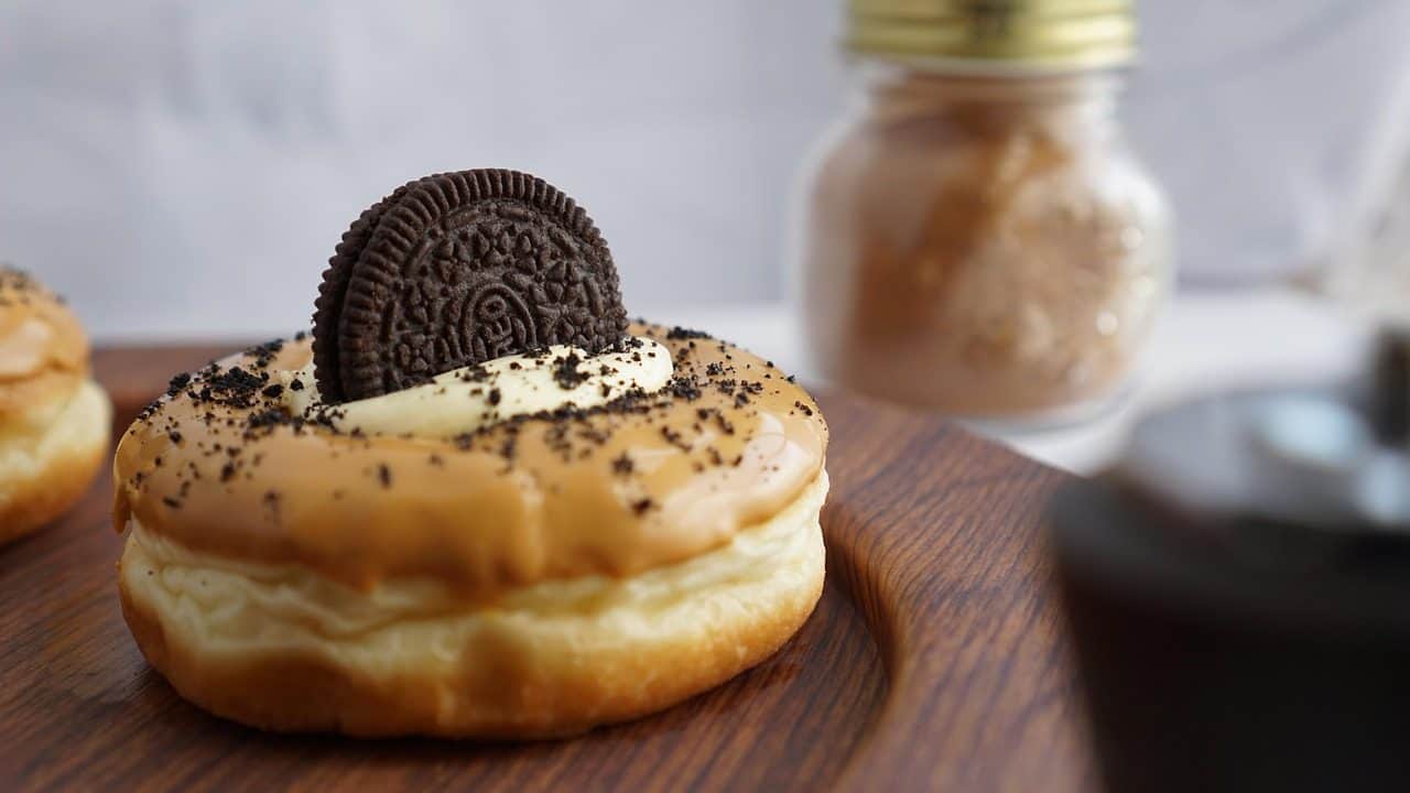 Oreo Sugar Cookies on a plate