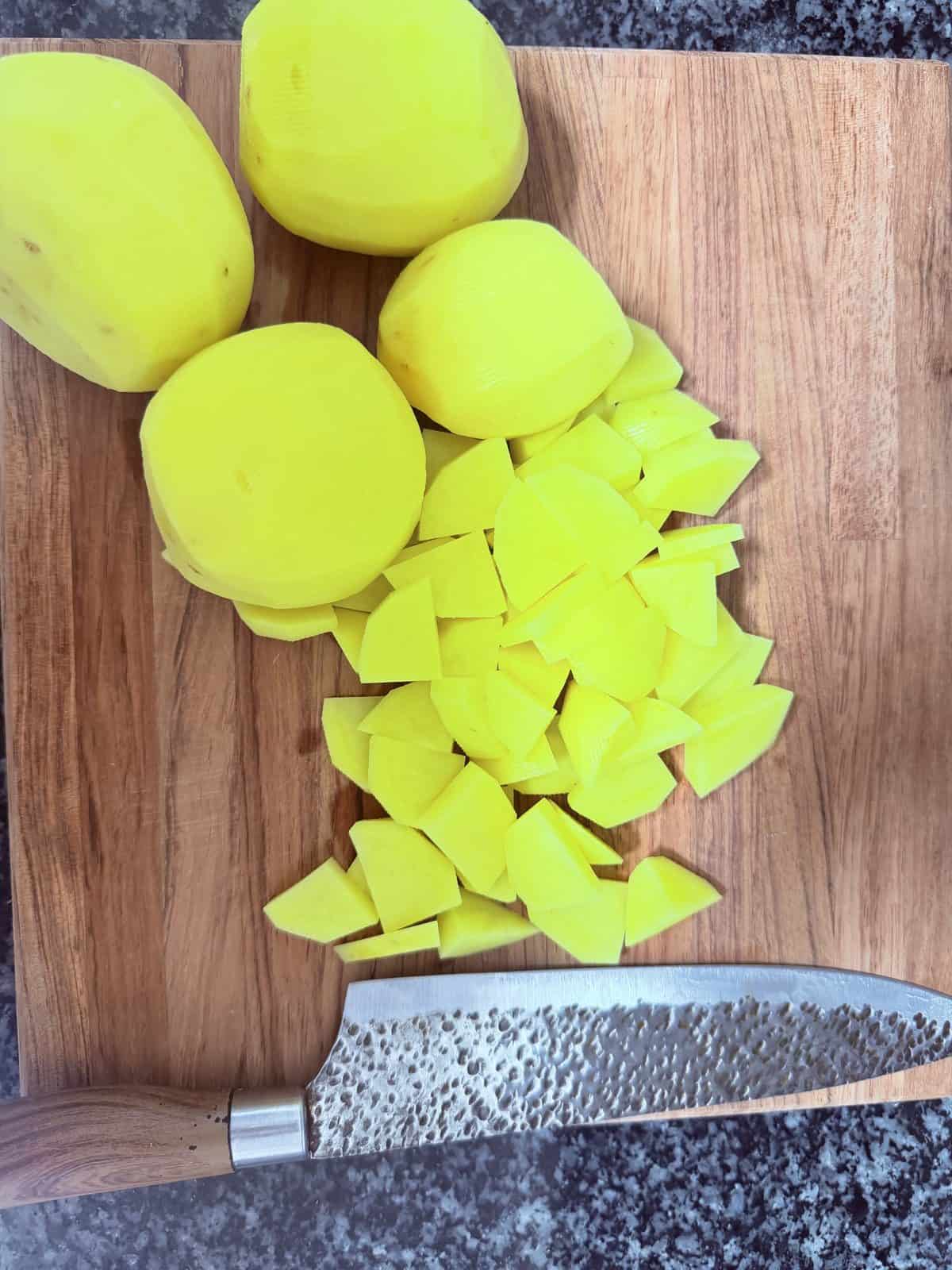 Potato slicing and thickness