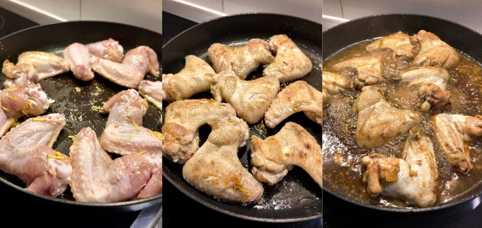 Coca-Cola Chicken Wings for a Sweeter Version of Orange Chicken 4 Process of chicken wings cooking
