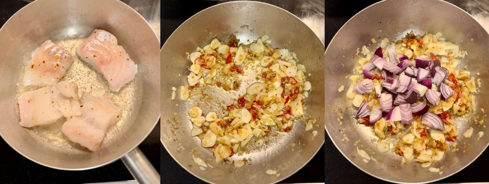 Burmese Fish Soup (Moti) - Asian Style Dinner 2 Process of cooking the fish then adding ingredients