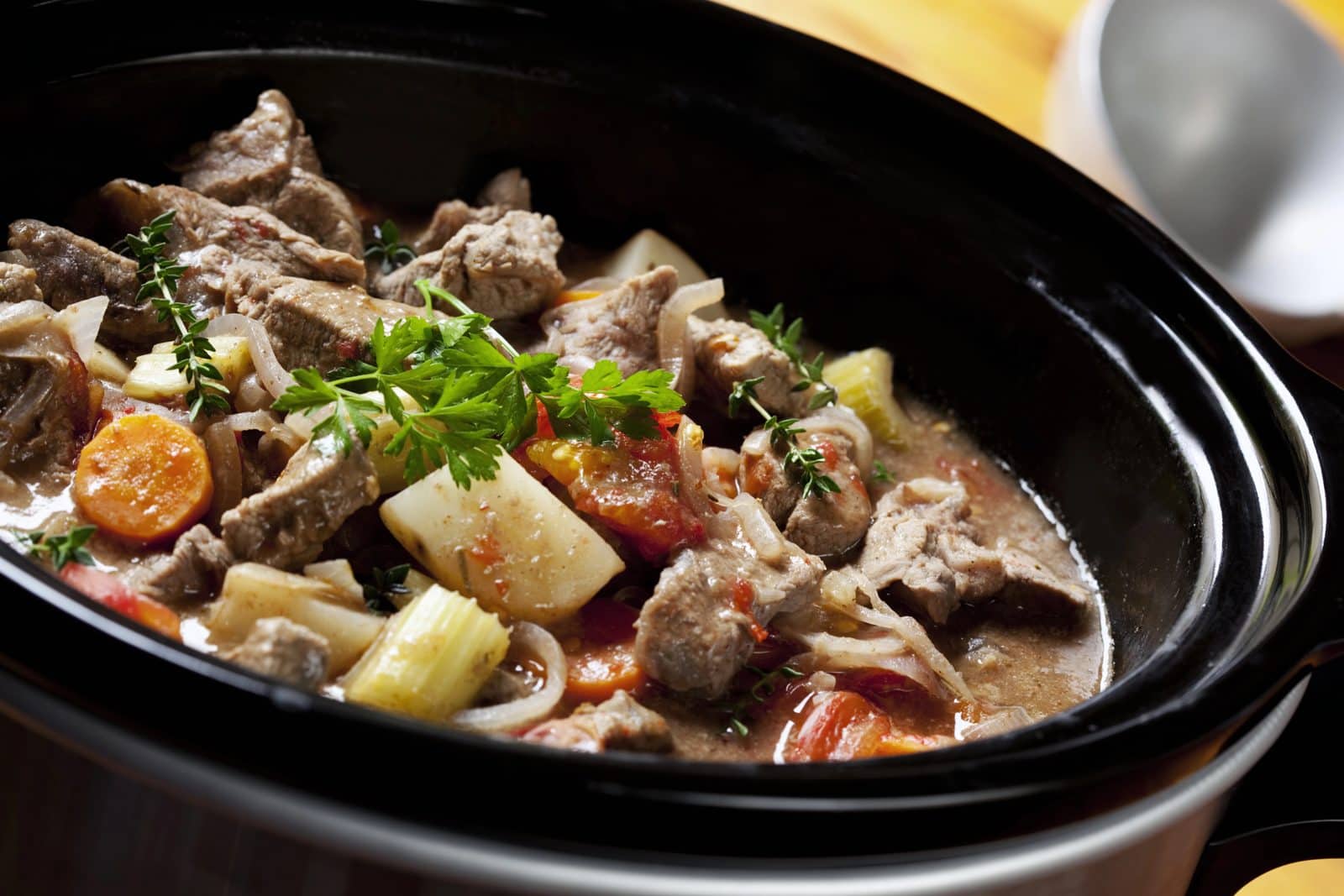 Dump beef stew dinner