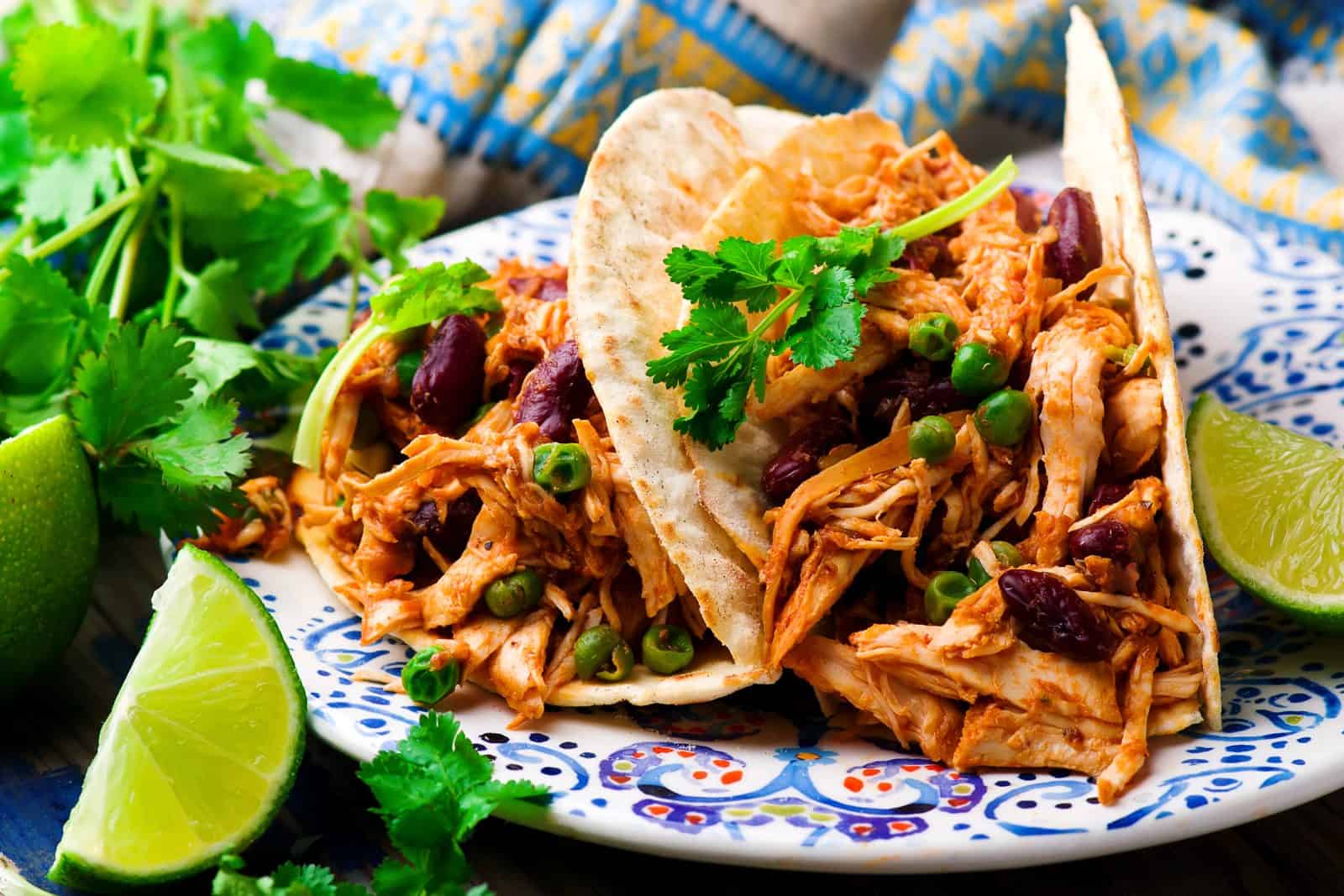 Dump chicken taco dinner