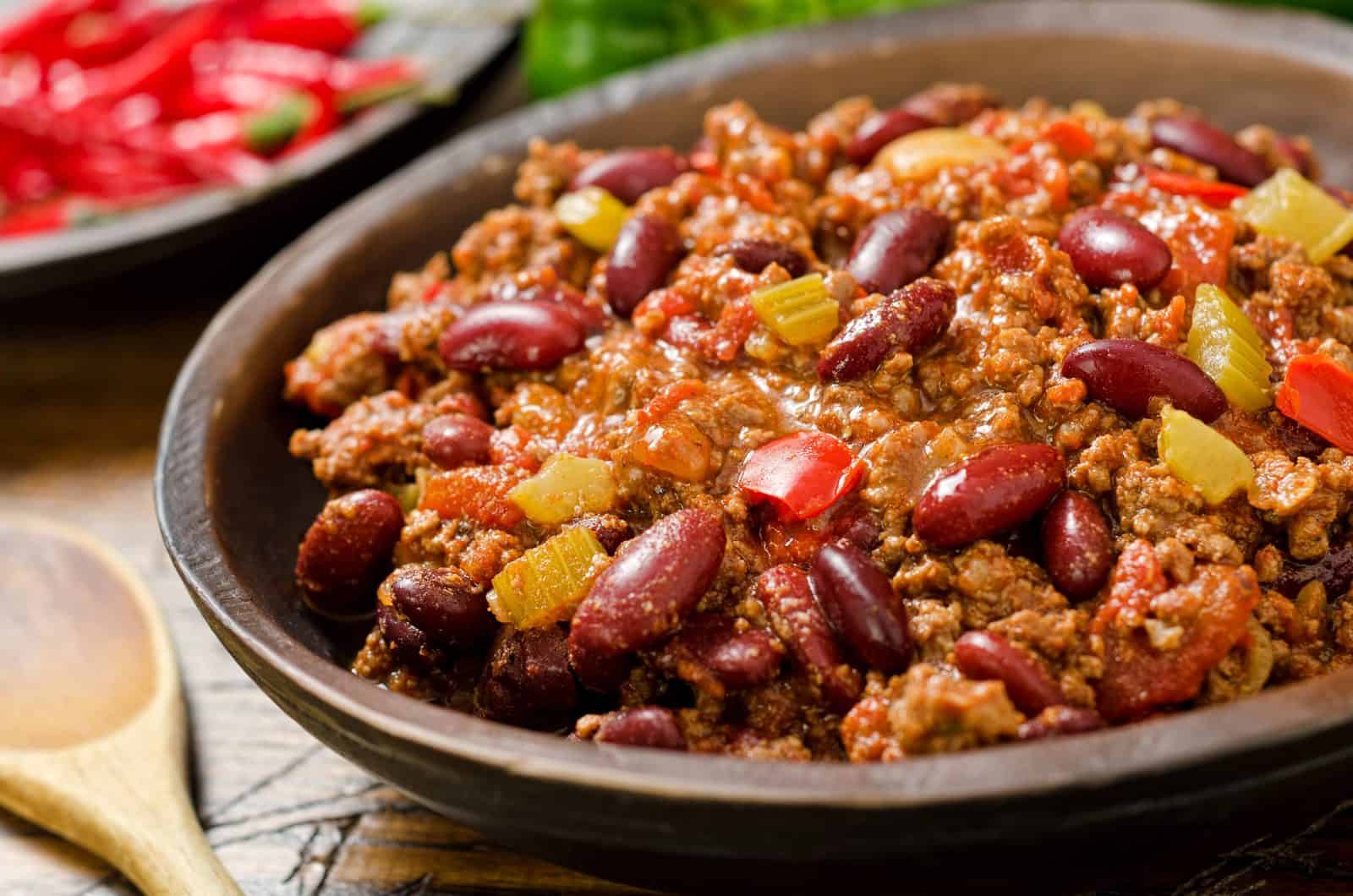 Dump chili dinner