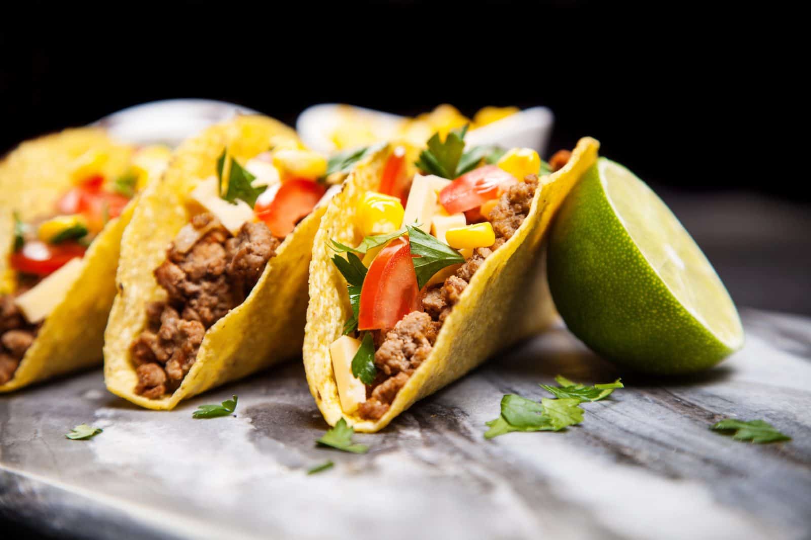 Dump taco beef dinner